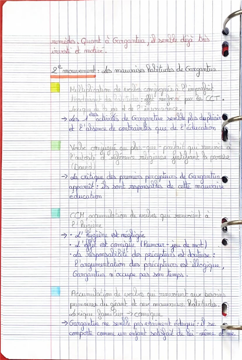 Texte 1
Garganina : Chapitre 20
•
Objet d'étude: La littérature d'idées du XVI siècle au
XVIII side
Parcours: La bonne éducation
•Introducti