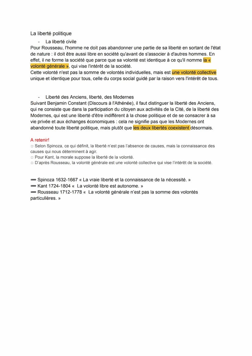 La liberté désigne, à la fois, l'absence de contraintes et la capacité de se déterminer
soi-même.
La liberté de la volonté
La liberté
Libre-