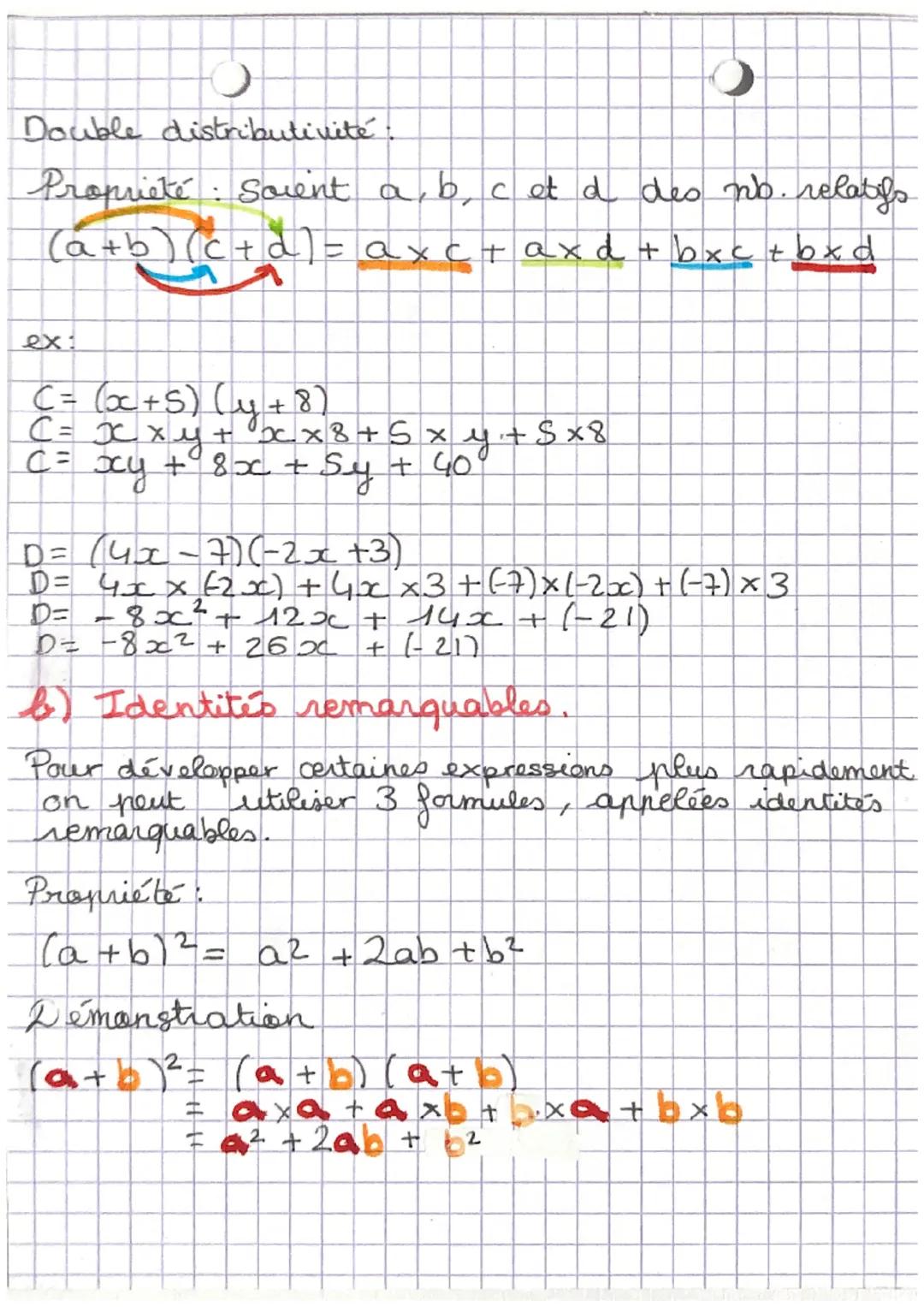 — MATHS

I-Développement
a- développement simple

Distributivité
Def:
Développer un produit, c'est transformer ce
produit en une somme ou un