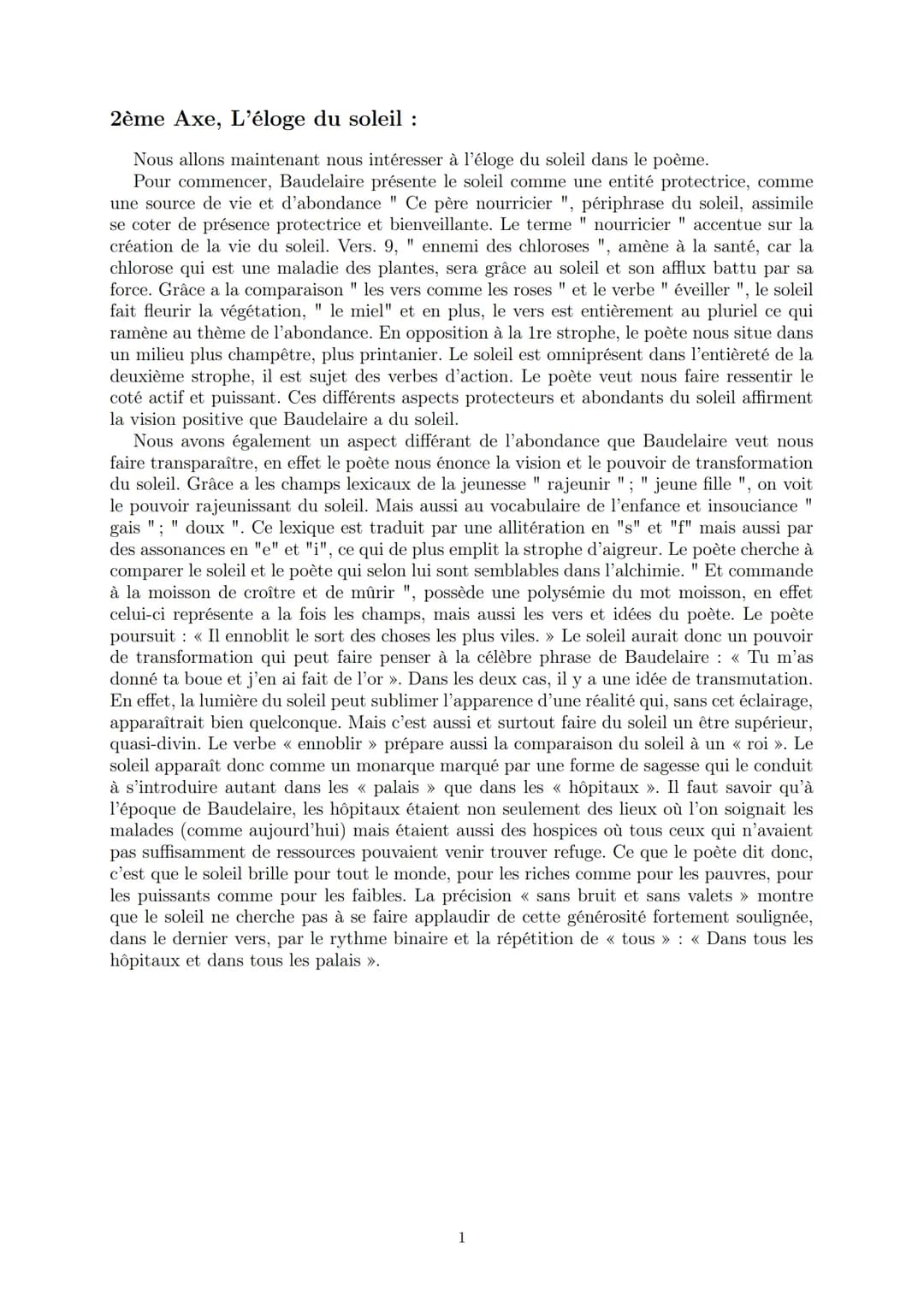 LYCEE GENERAL ET TECHNOLOGIQUE LA BRUYERE
Commentaire composé
LE SOLEIL de C.Baudelaire
9 janvier 2022
AFFICHARD-PIERRI Gaëtan : gaetan_virt