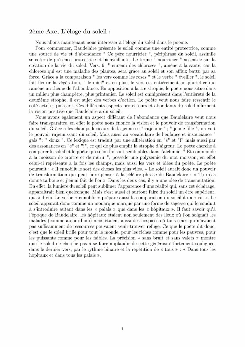 LYCEE GENERAL ET TECHNOLOGIQUE LA BRUYERE
Commentaire composé
LE SOLEIL de C.Baudelaire
9 janvier 2022
AFFICHARD-PIERRI Gaëtan : gaetan_virt