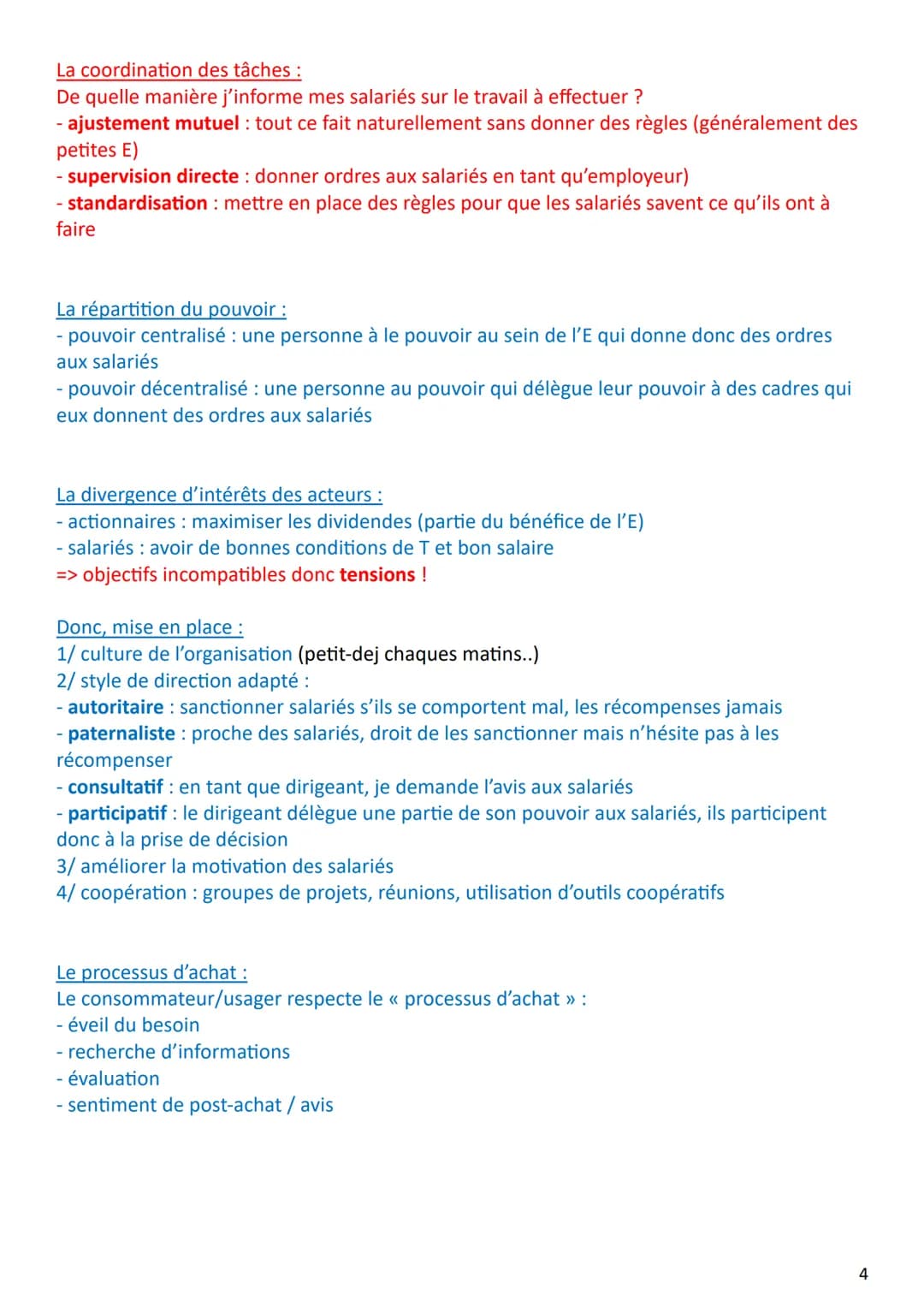 RÉVISIONS MSDGN - PRG TERMINALE
Les produits
La démarche marketing :
- on étudie le marché : quantitative, qualitative, documentaire
Stratég