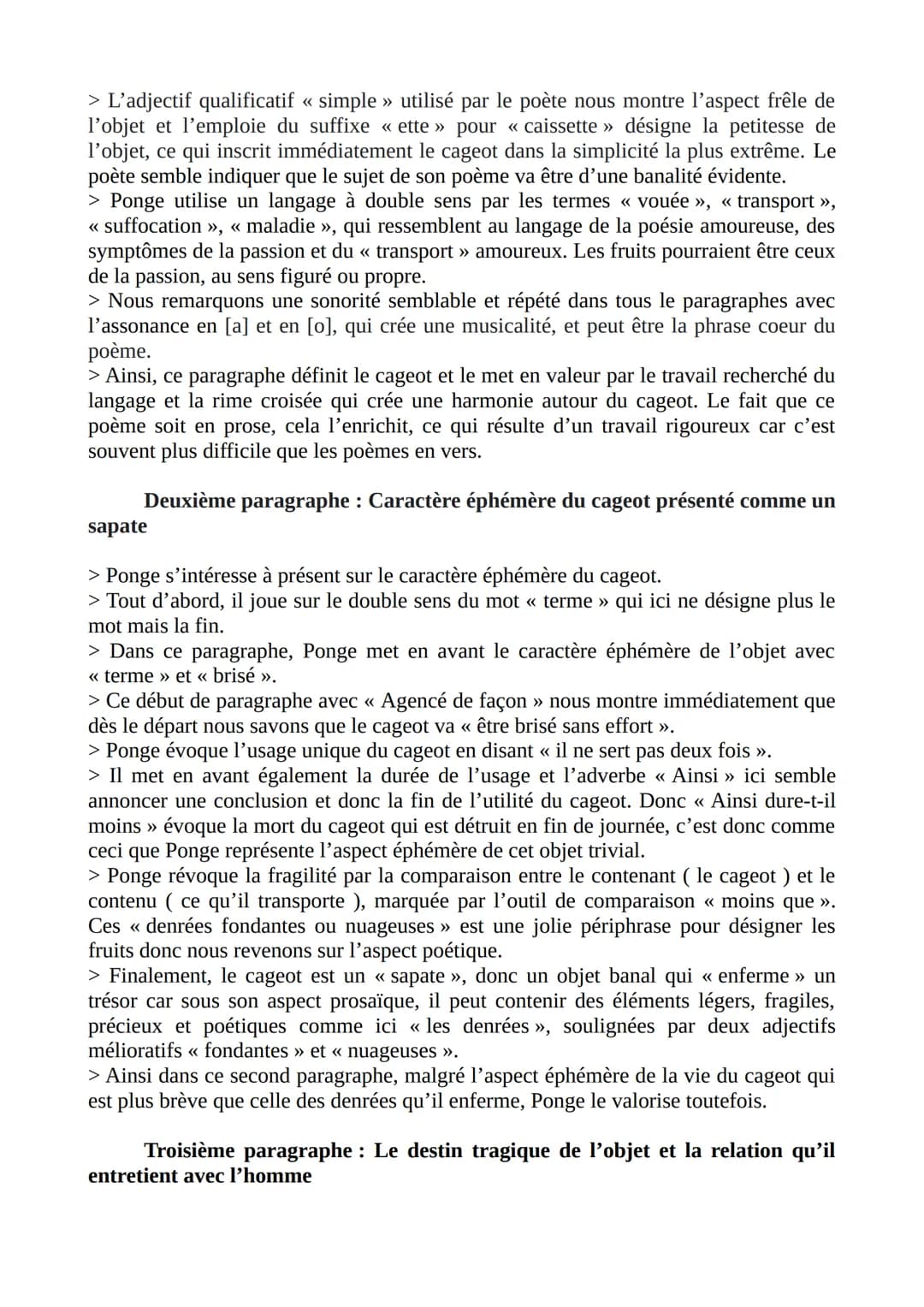 PARCOURS : L'ALCHIMIE POÉTIQUE, LA BOUE ET L'OR
Introduction :
Le Cageot, Francis Ponge
Francis Ponge est un poète du XXème siècle proche du