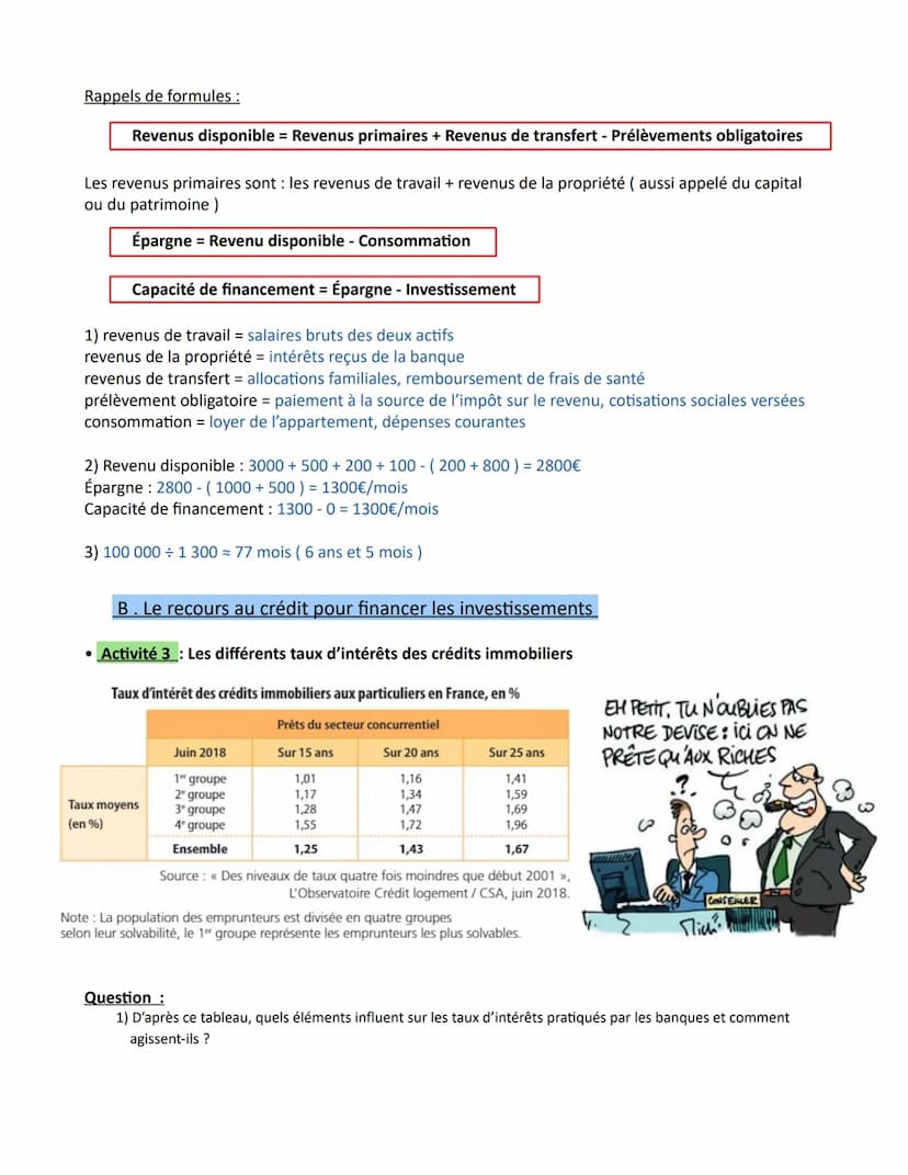 Chapitre 6 - Comment les agents économiques se financent-ils?
Introduction : Découvrir les notions introductrices au chapitre
Activité 1 : U