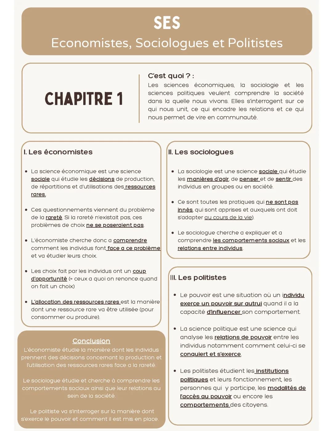 Le rôle des économistes, des sociologues et des politistes