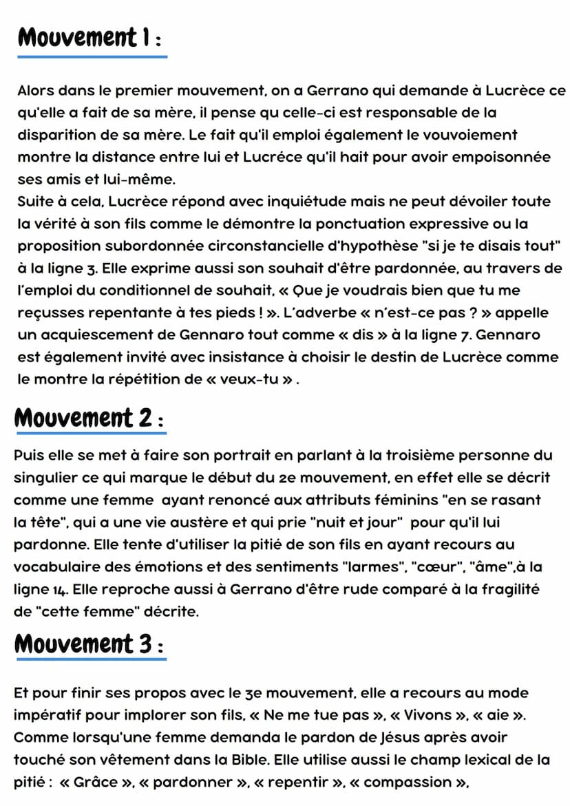 Lucrèce Borgia
Acte 3, Scène 3
Introduction :
Le texte que nous allons étudier aujourd'hui est un extrait de la pièce de
théâtre "Lucrèce Bo