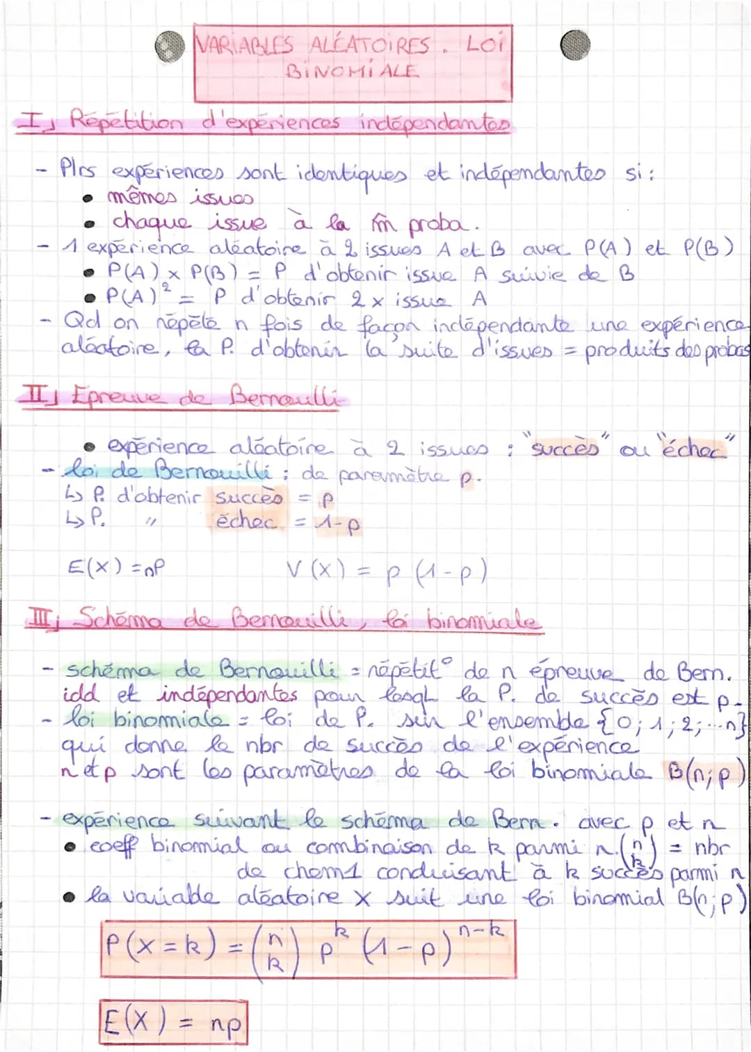 MATHS 3
Probabilites conditionnelles et
I Probabilites conditionnelles
Probabilités de B sachant A
probabilité conditionnelle de B sachant A