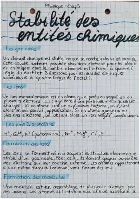 Know Stabilité des entités chimiques thumbnail