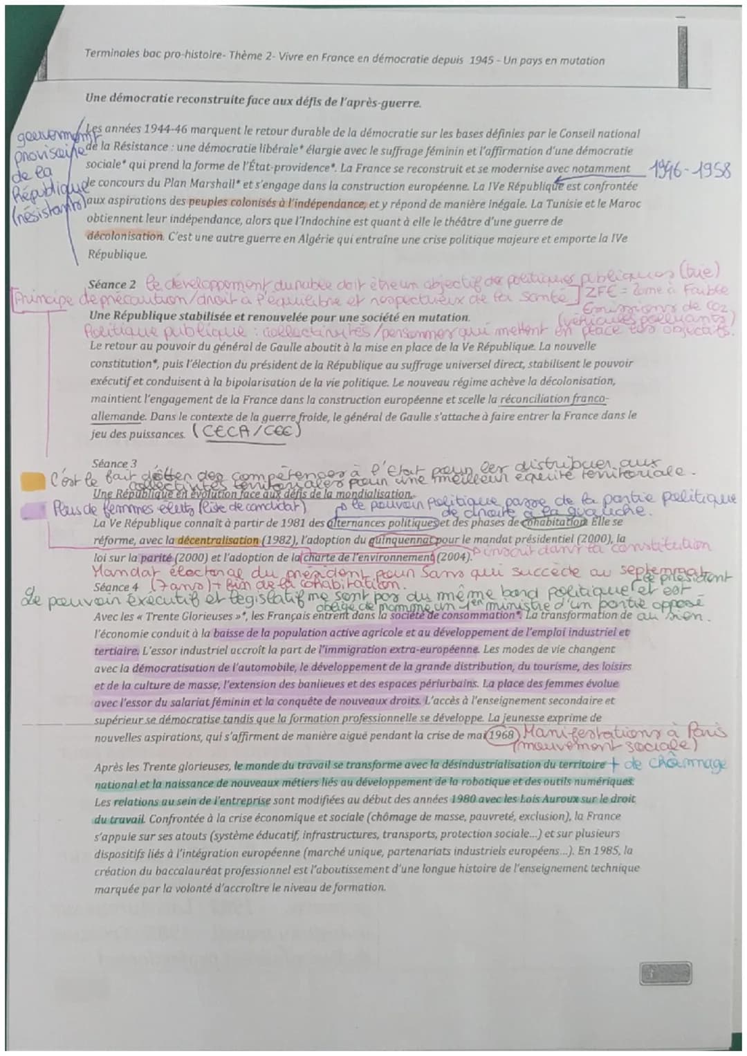 Histine En démocratie depuis
19245
Democratie: C'est lorsque les atoyens
F1
obtionment le Sufrage Universe";
ayant alous le chef de gouverme