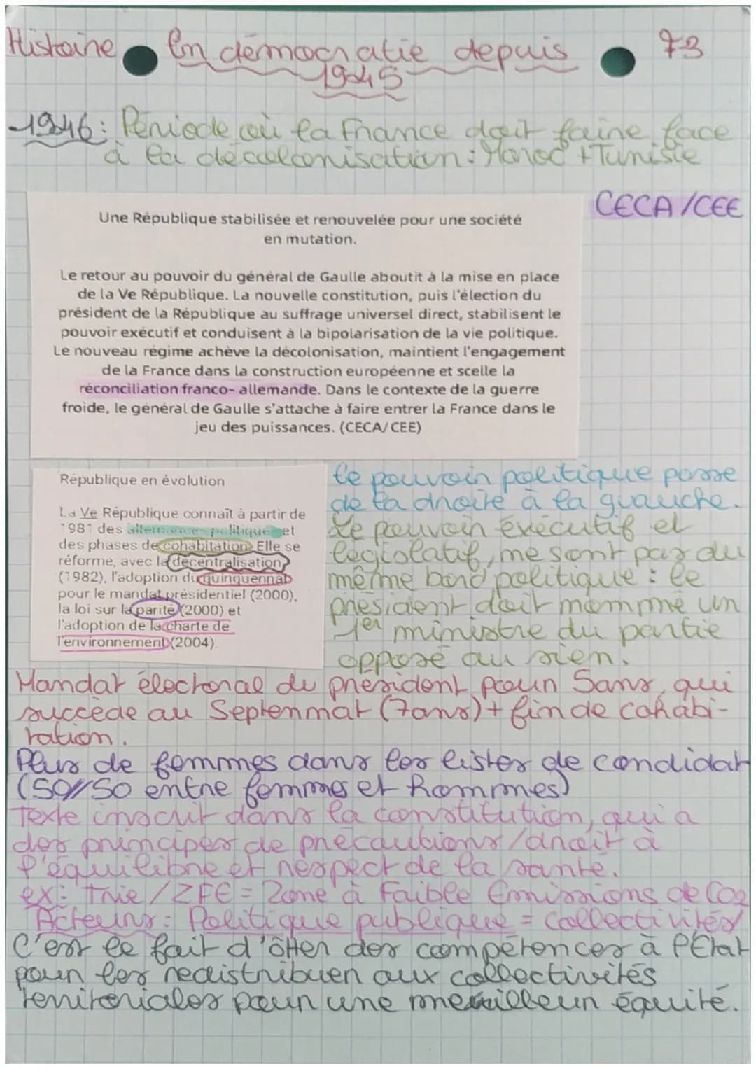 Histine En démocratie depuis
19245
Democratie: C'est lorsque les atoyens
F1
obtionment le Sufrage Universe";
ayant alous le chef de gouverme