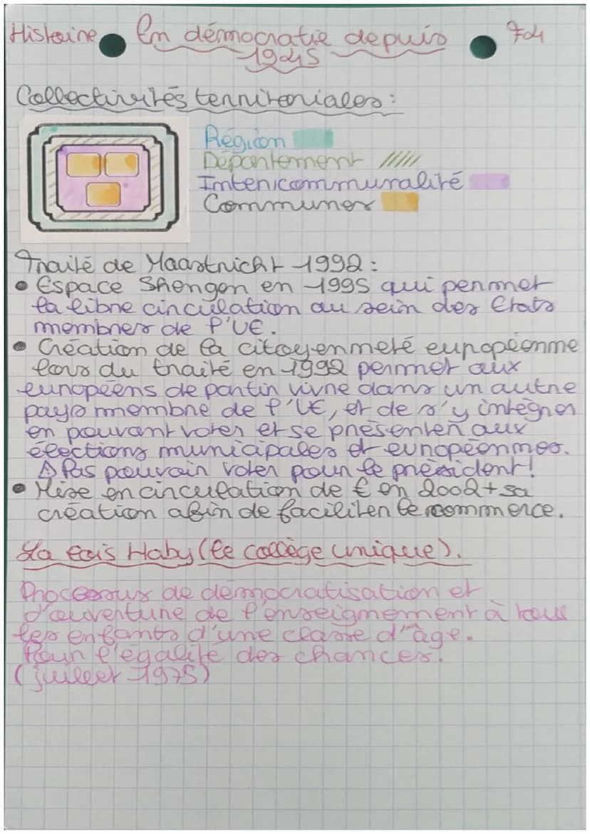 Histine En démocratie depuis
19245
Democratie: C'est lorsque les atoyens
F1
obtionment le Sufrage Universe";
ayant alous le chef de gouverme