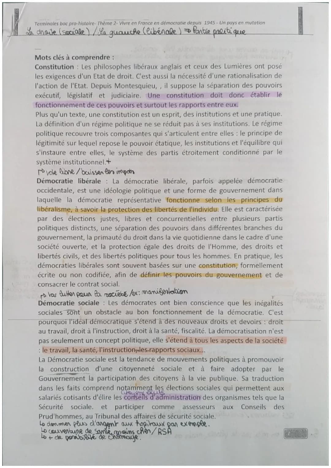 Histine En démocratie depuis
19245
Democratie: C'est lorsque les atoyens
F1
obtionment le Sufrage Universe";
ayant alous le chef de gouverme