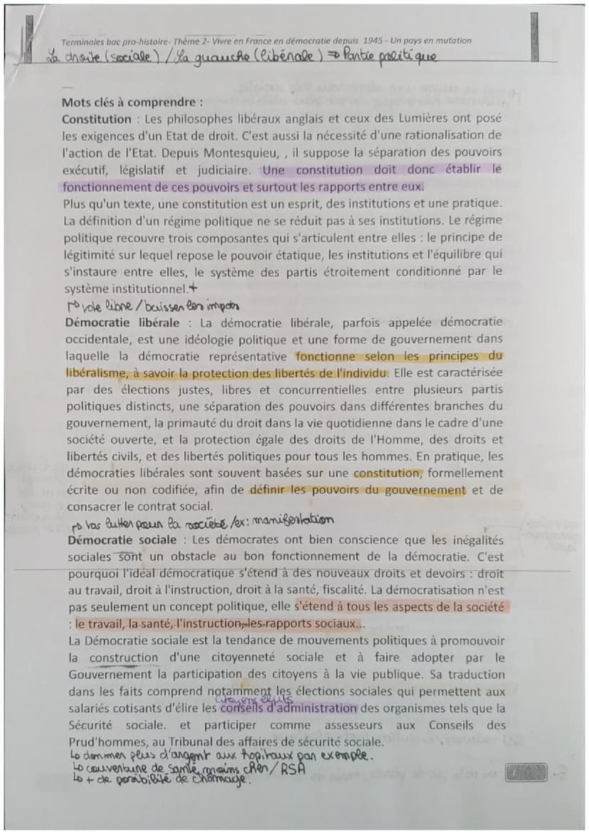 Histine En démocratie depuis
19245
Democratie: C'est lorsque les atoyens
F1
obtionment le Sufrage Universe";
ayant alous le chef de gouverme