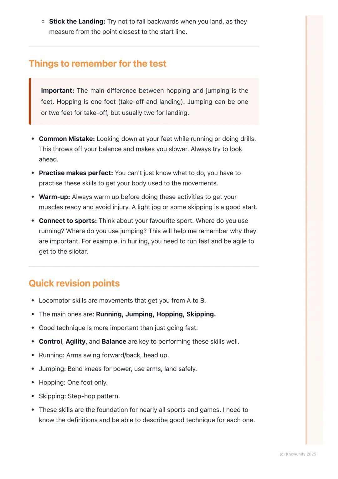 # Locomotor Skills

What are locomotor skills?

Locomotor skills are the basic ways we move our body from one place to
another. They are the