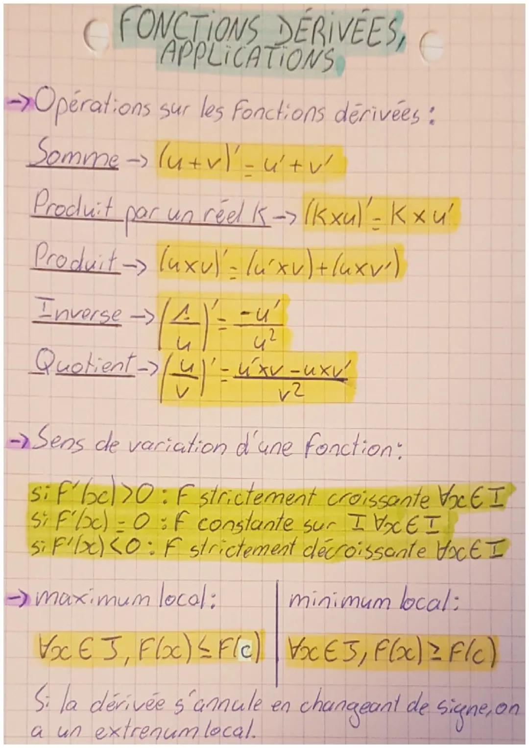 # NOMBRE DERIVE

→taux de variation de Fentre a et ath:

$\tau$=$\frac{F(a+h)-F(a)}{h}$ $\tau$=$\frac{f(b)-F(a)}{b-a}$

→coefficient directe