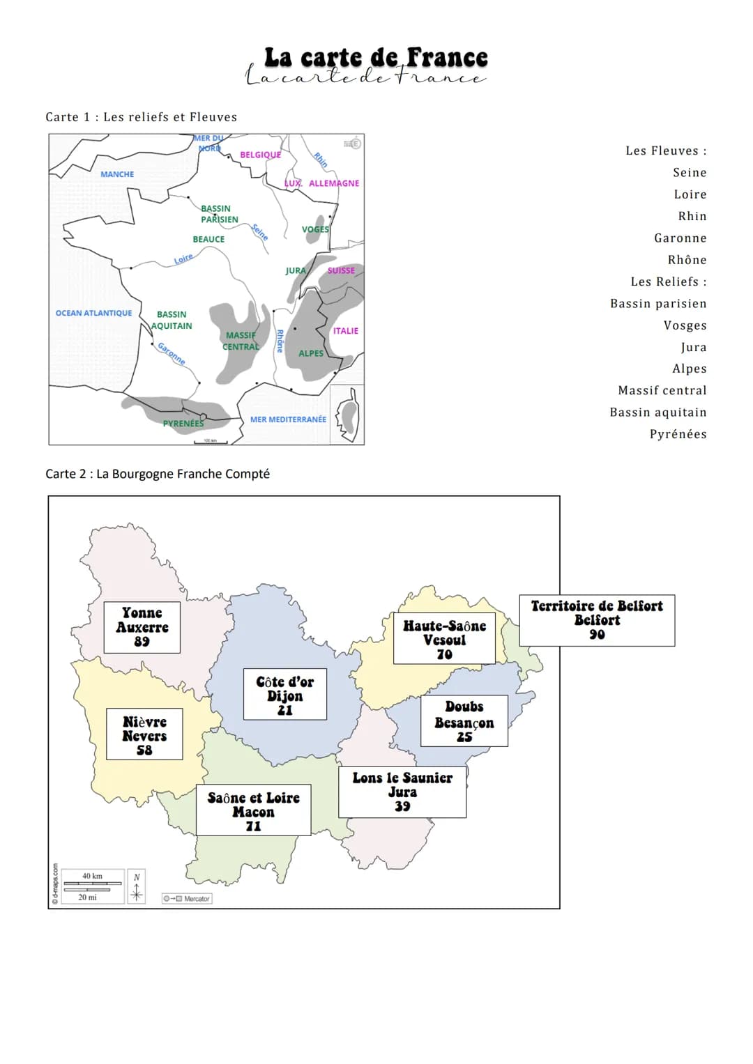 Carte 1 Les reliefs et Fleuves
MER DU
MORD
MANCHE
OCEAN ATLANTIQUE
40 km
20 mi
BASSIN
AQUITAIN
N
Yonne
Auxerre
89
↑
BASSIN
PARISIEN
BEAUCE
L