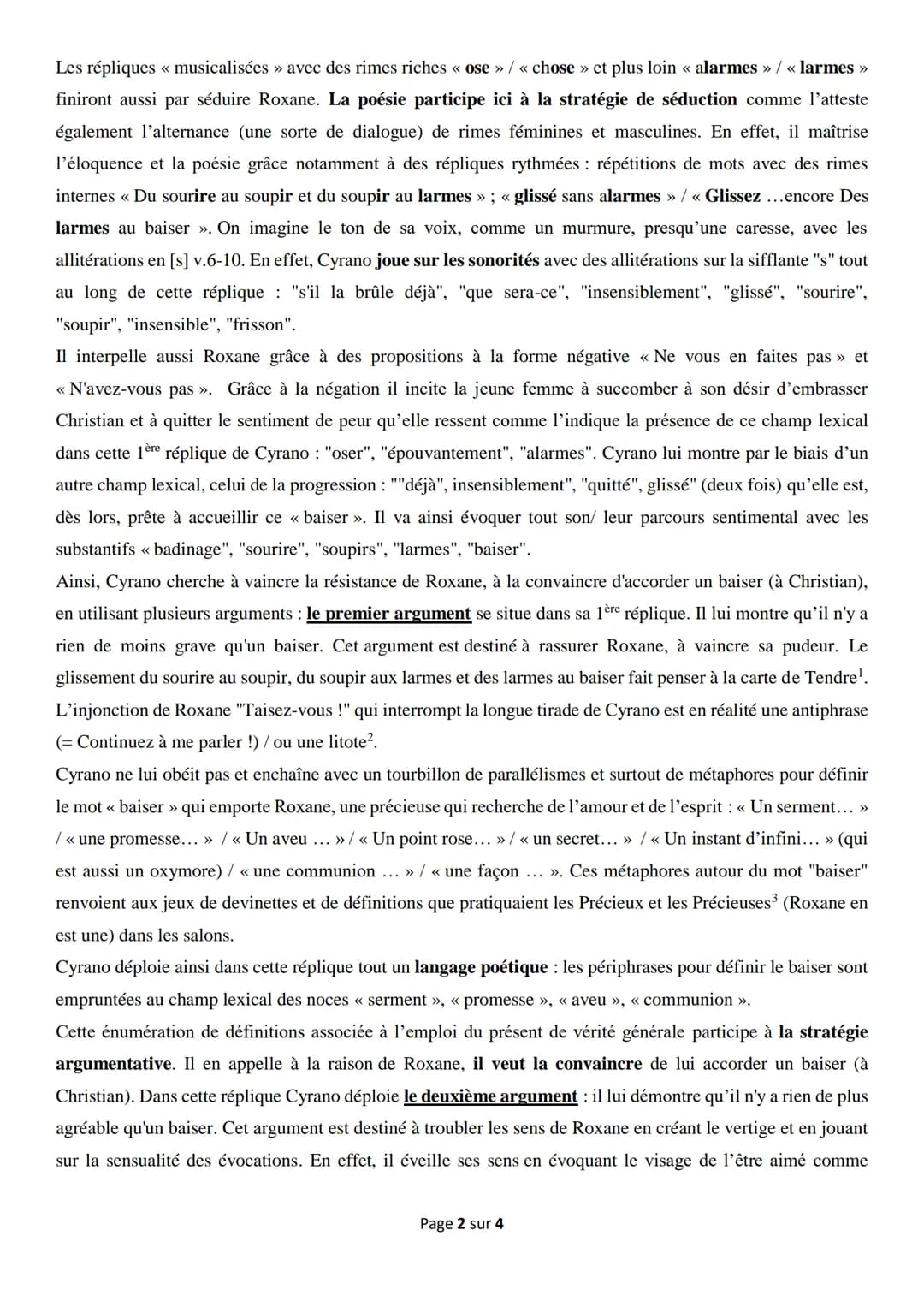 Objet d'étude 1/4 : Le théâtre du XVIIe au XXIe siècle/ Parcours associé : Théâtre et Stratagème
Explication linéaire La scène du balcon, E.