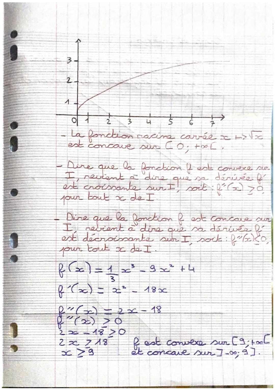 mathématiques révisions terminale

Convexité

Dérivée seconde

On appelle fonction dérivée seconde da
f. dérivée de f et on note:
$f''(x) = 