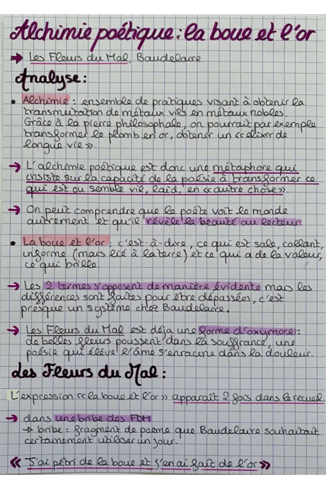 Parcours - Alchimie poétique : la boue et l’or