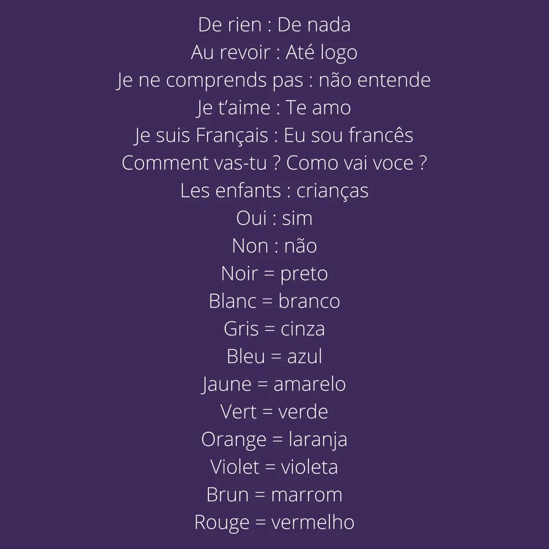 Portugais : vocabulaire de
base
Bonjour : Bom dia
Bonsoir: Boa tarde
Bonne nuit: Boa noate
Ravi de faire ta connaissance: Muito prazer conhe