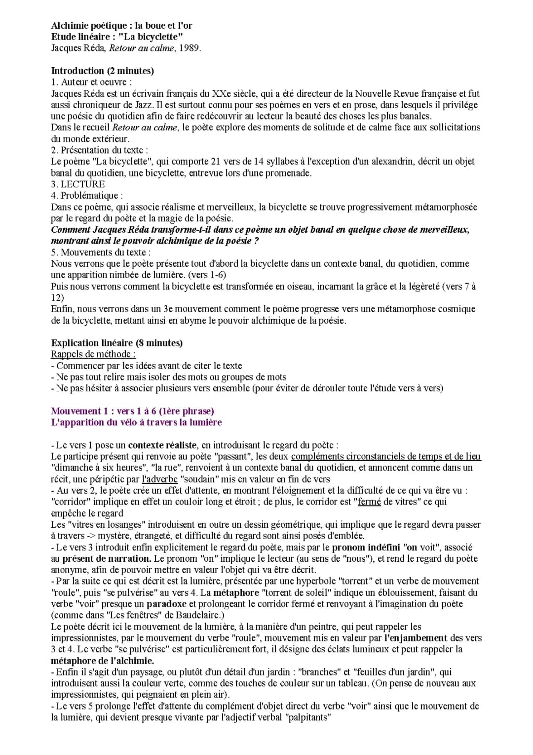 Découvre l'étudiant linéaire de Jacques Réda sur La Bicyclette et ses poésies magiques !