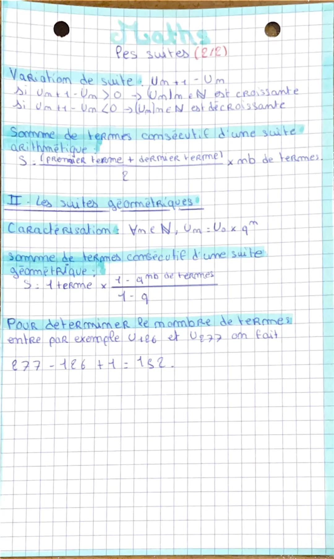 # Swaths.

Pes suites (11)

Définition, une suite est un ensemble
de mombre Respectant une même
Règle

Exemples: S={0; 2,4; 6.8....} est
Pa 