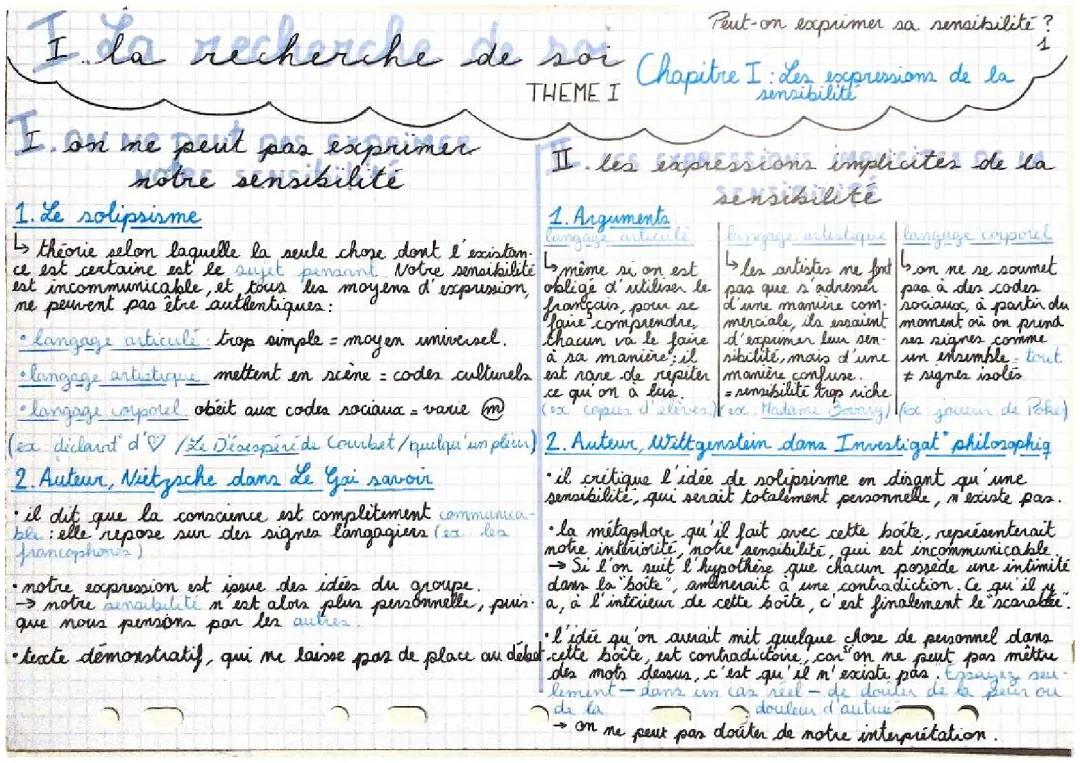 Découvre les Expressions de la Sensibilité: Philo et HLP