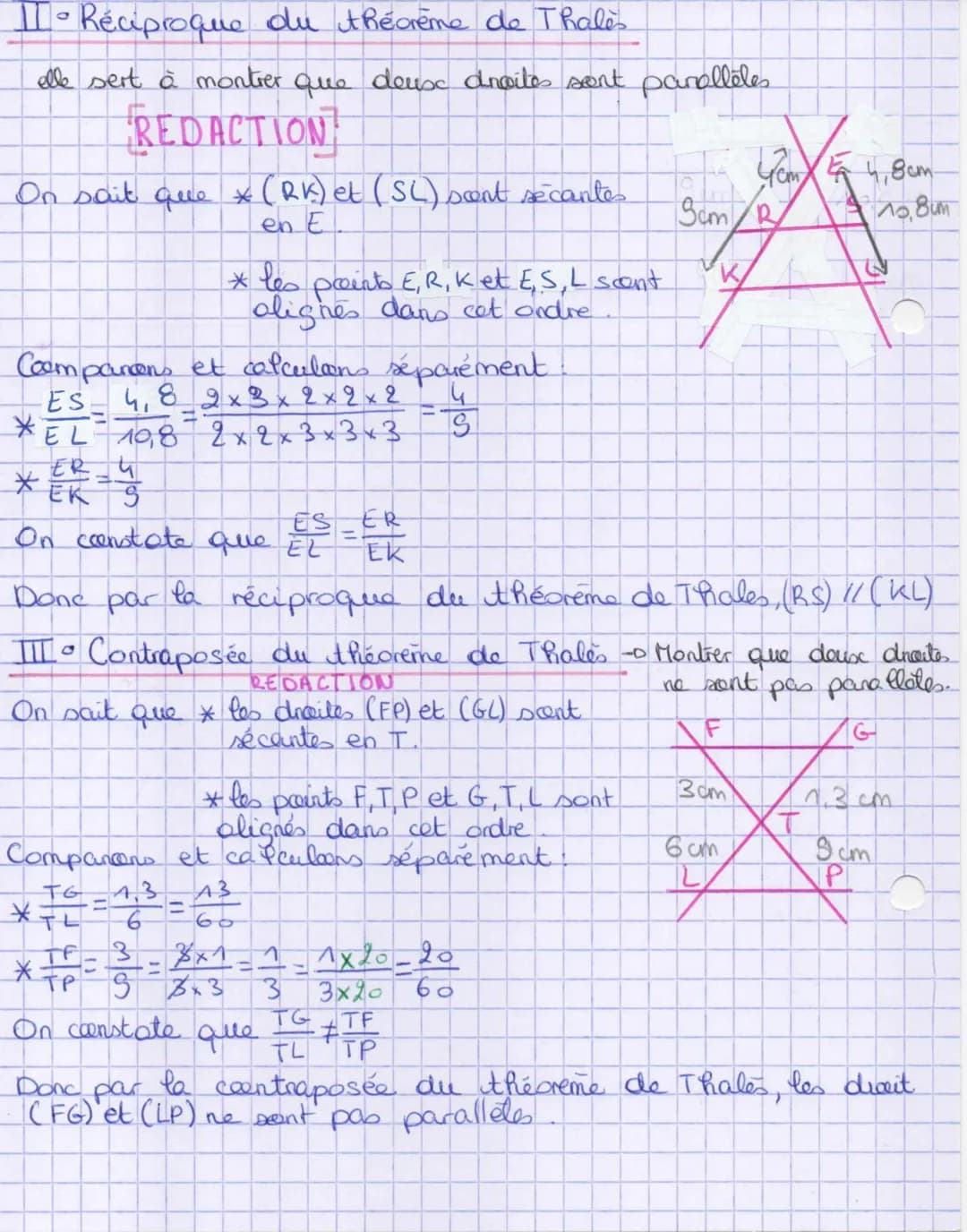 Tode theoreme de Thales
il sert à calculer une
REDACTION
On sait que *
* (MN) 11 (BC)
THE RACES ME
THALES
360
* les droites (NC) et (MB) son