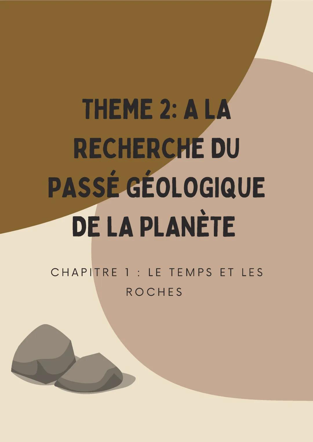 Découvre le passé géologique de notre planète - Géologie SVT Terminale PDF