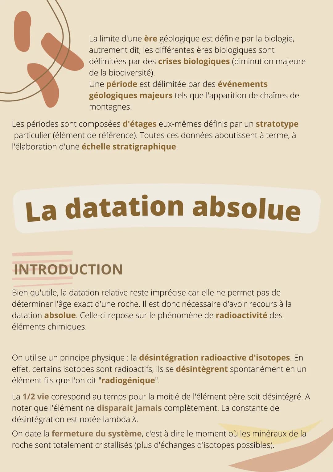 THEME 2: A LA
RECHERCHE DU
PASSÉ GÉOLOGIQUE
DE LA PLANÈTE
CHAPITRE 1 : LE TEMPS ET LES
ROCHES La datation relative
INTRODUCTION
L'une des mé