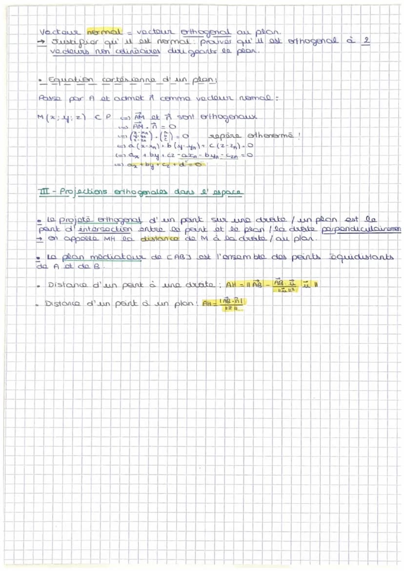L'ESPACE
Partie 1: Vocteurs, droites et plans.
I- Vecteurs de l'espace
• ABCD est un parallelogramme <-> AB = DC
O et i sent colinéaires <=>
