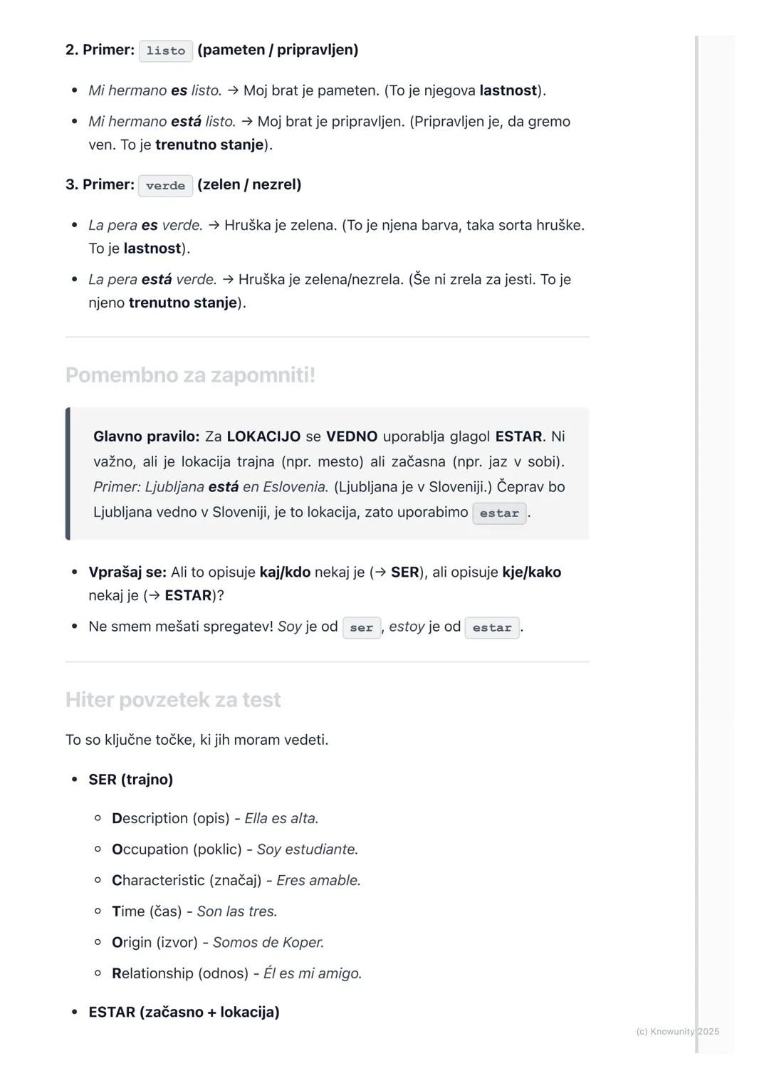# Glagol SER (biti) in ESTAR
(biti/nahajati se)

Glagola *ser in estar* - uvod

Oba glagola, *ser in estar*, v slovenščini pomenita "biti". 
