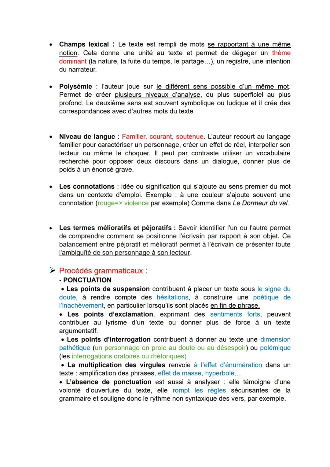 Le commentaire littéraire
DEVENEZ INCOLLABLE sur les procédés littéraires
➤ Le fond et la forme
Le fondle thème
La forme = les procédés d'éc