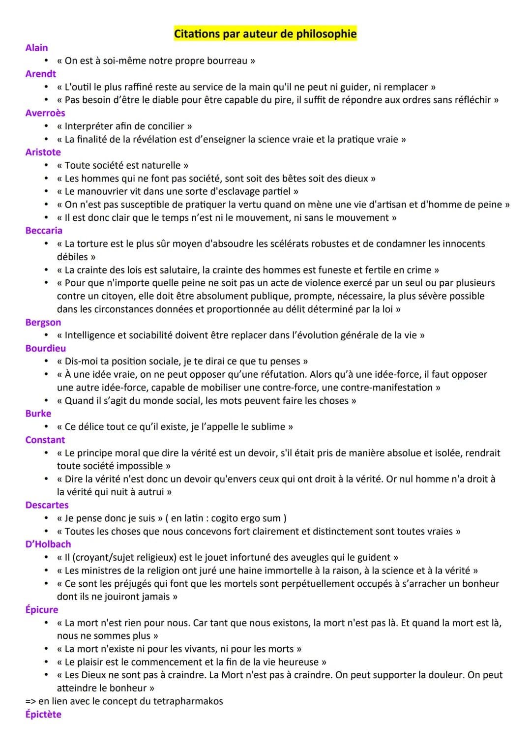 Alain
●
Arendt
●
●
Averroès
●
●
●
Aristote
●
●
●
Beccaria
●
Burke
<< On est à soi-même notre propre bourreau >>
<< L'outil le plus raffiné r