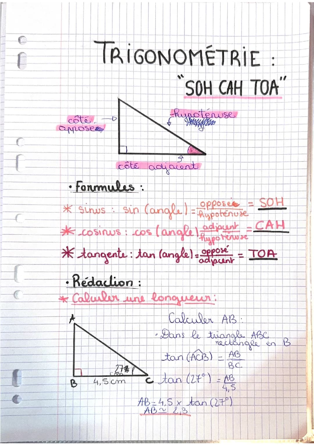 trigonométrie 