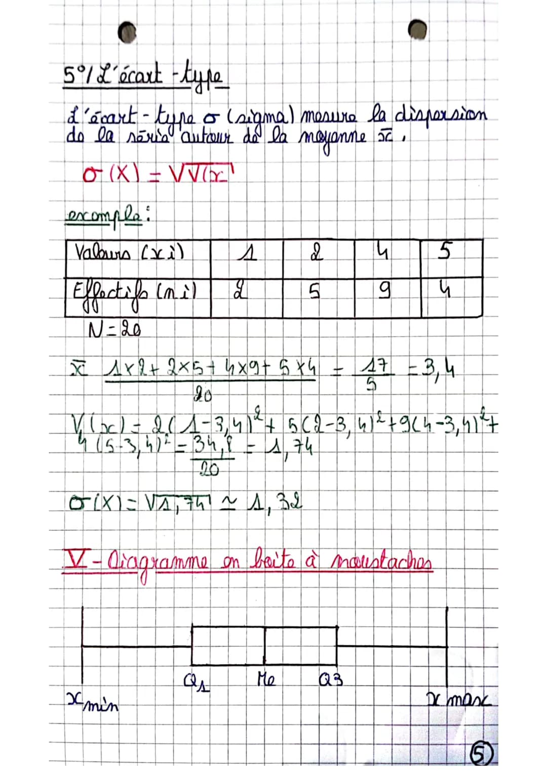 Maths /BTS
Chapitro A/ Statistiques à une variable
I-Vocabulaire
• Population: Ensemble des individus.
• Echantillon : Partie de la populati