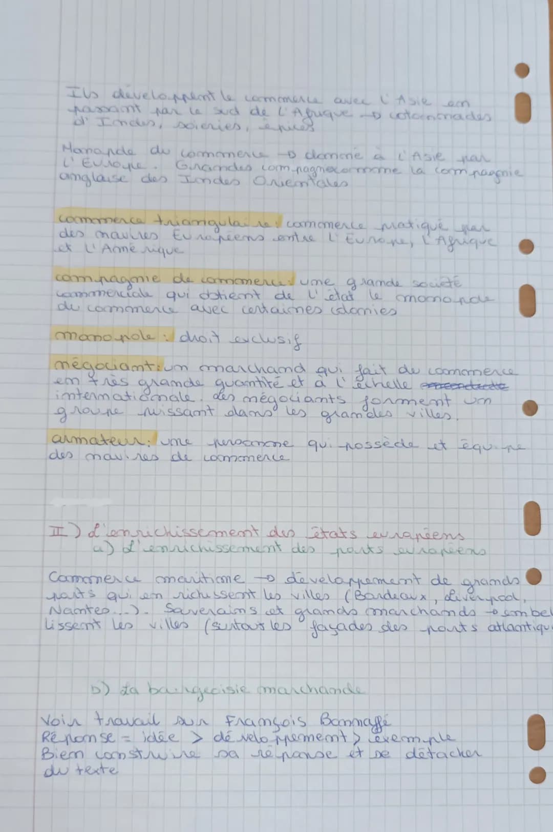 *Africations
suite: histoire, bourgeoisie, commence
traite et exlavage au
III) La traite Atlantique et l` essar de l' exclavage
a) La traite