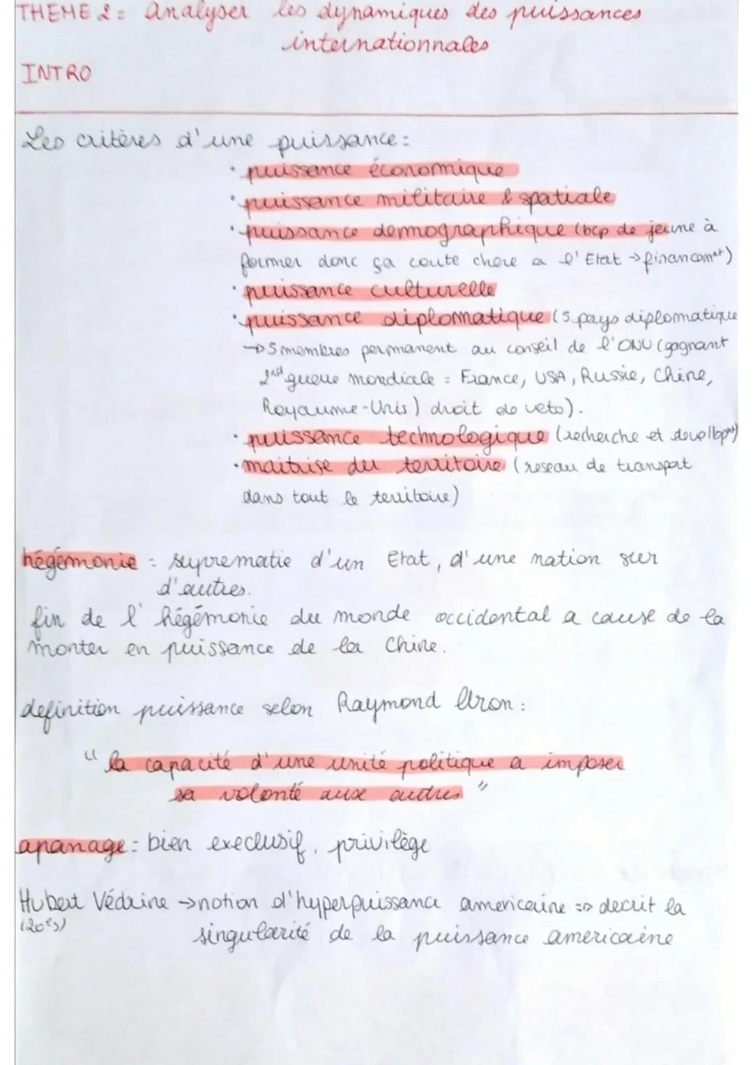 hard power: capacité d'un Etat à imposer sa colonté
à un autre Etat
par
la contrainte.
soft power capacité d'influence et de persuasion.
d'e