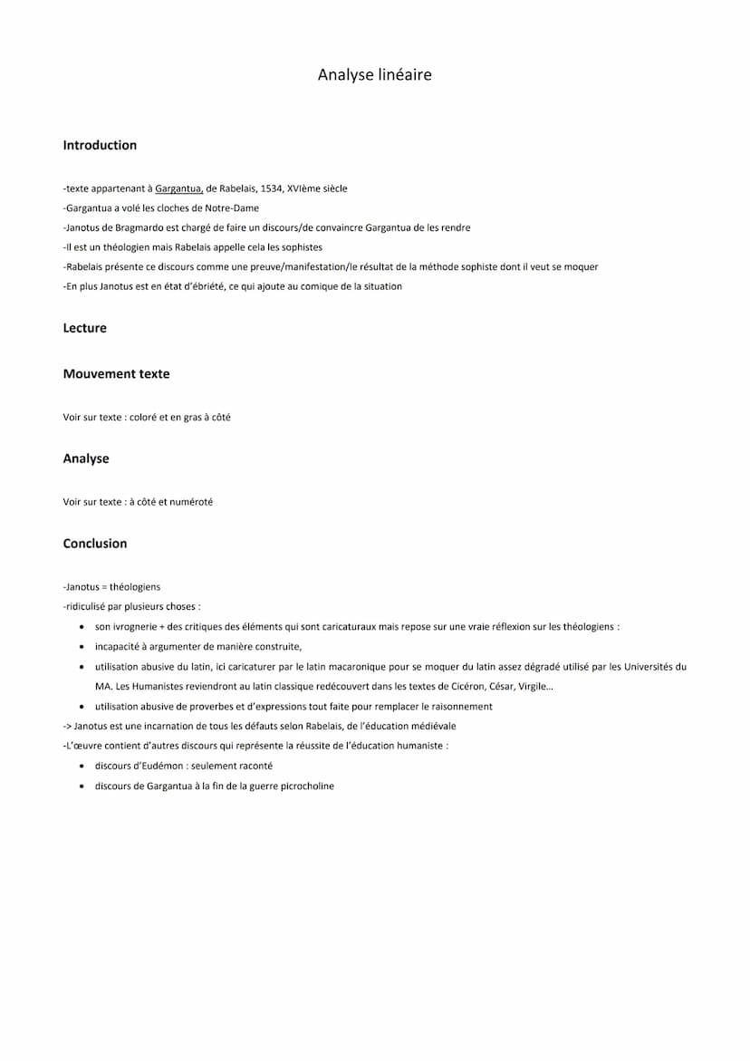 Rabelais, Gargantua, Chapitre XIX
La harangue de Maistre lanotus de Bragmardo faite à Gargantua pour recouvrer les cloches
Ehen, hen, hen, M