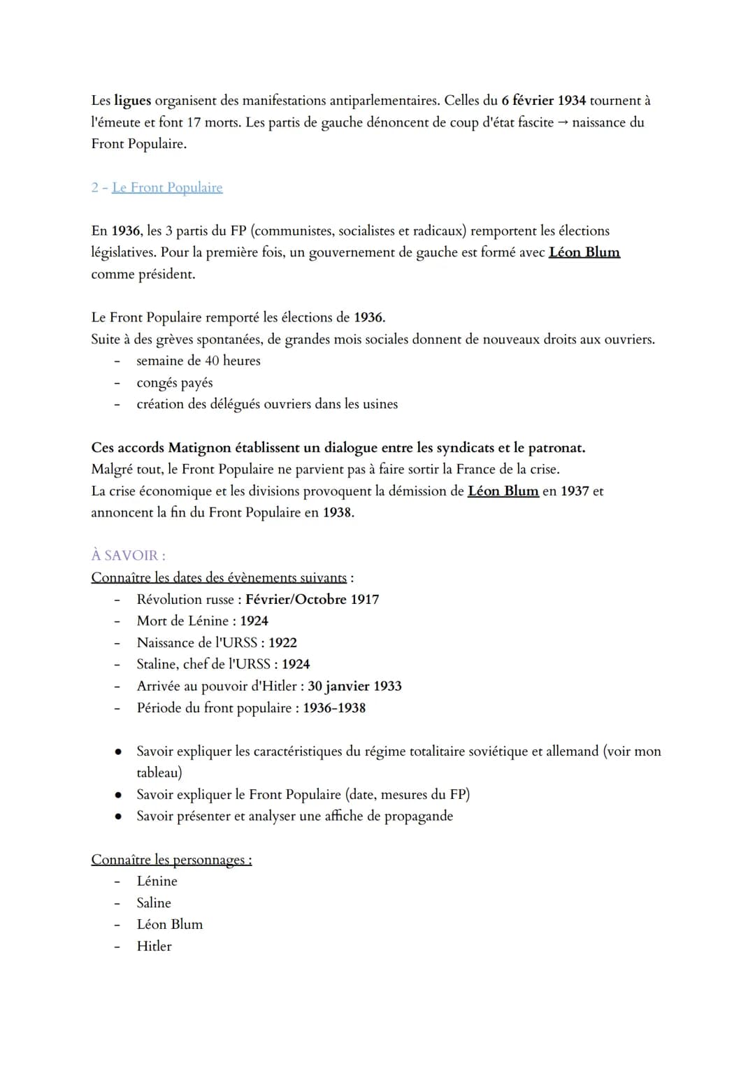 EXPÉRIENCES TOTALITAIRES ET DÉMOCRATIES FRAGILISÉES DANS
L'ENTRE-DEUX-GUERRES (1918-1939)
→ Dans les années 30, la crise économique et l'aug