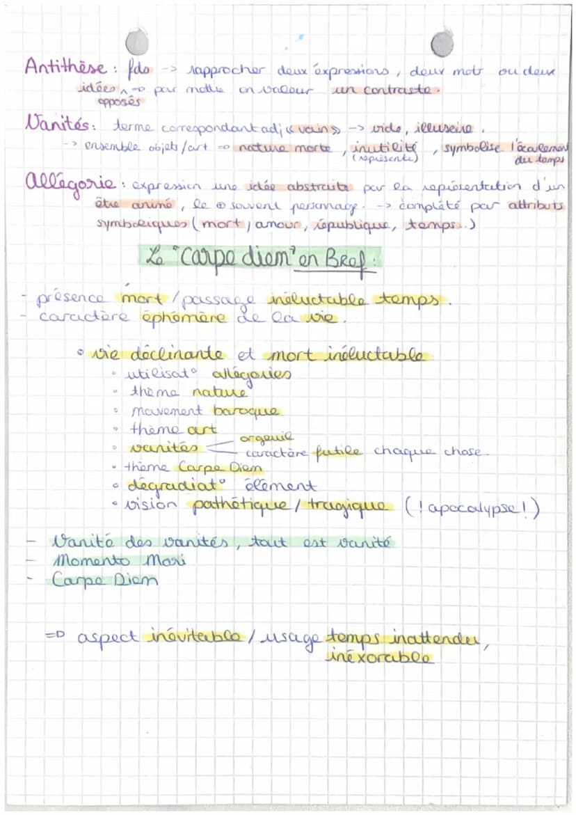 SEQ UE NCE 2.
«Carpe Diem >>
-> sens propre: Cueille le Jour
-> sens figure: Profiter de l'instant présent
DEFINITIONS: ♥
Tonalite Pathétiqu