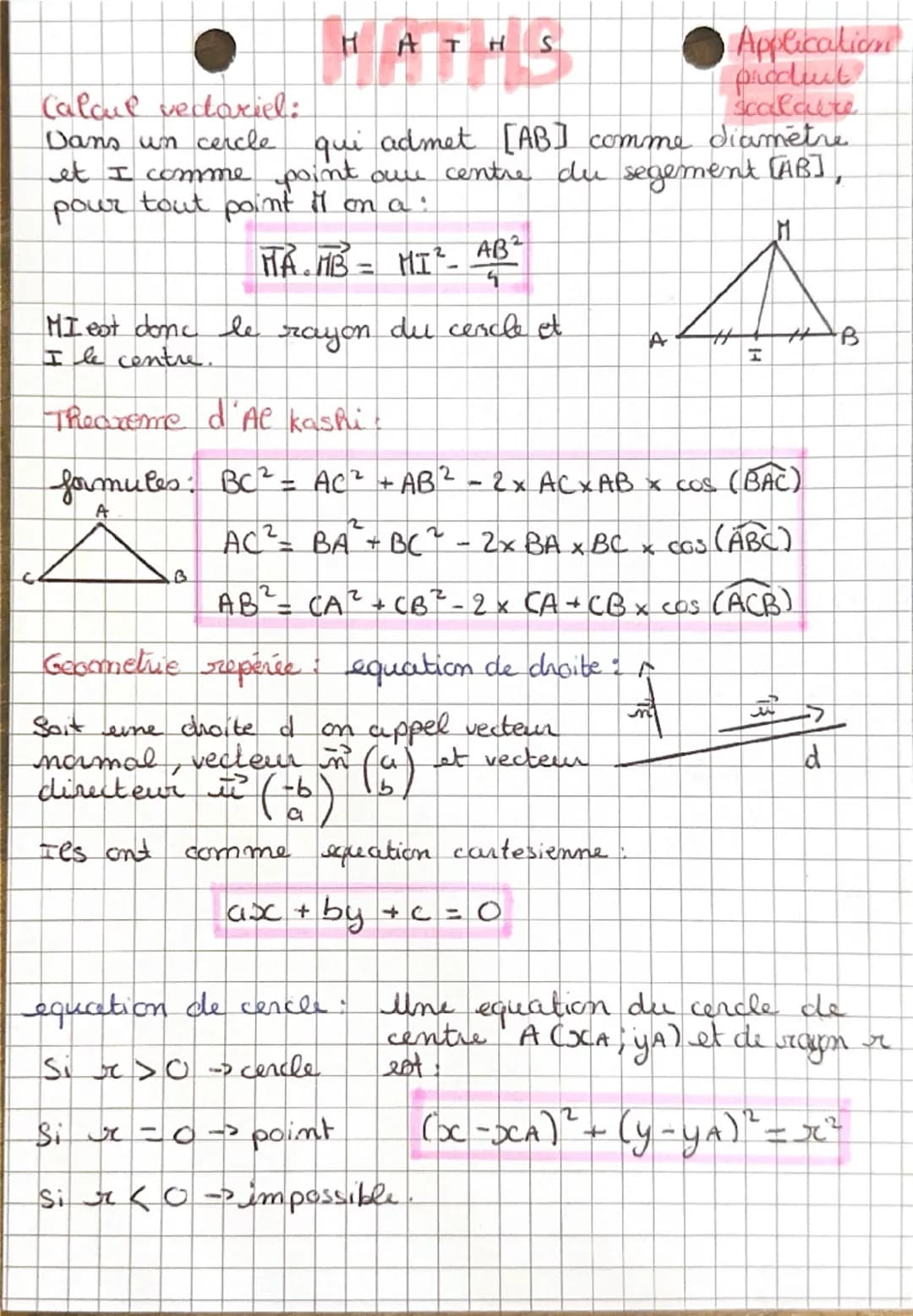 Application produit scalaire 