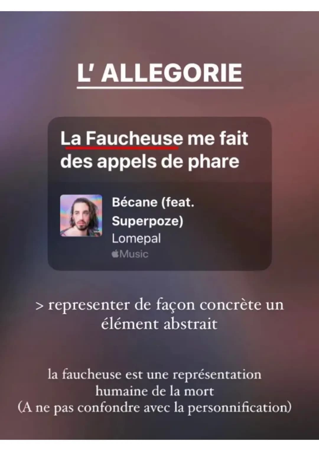 LA COMPARAISON
T'as fait des
connaissances et t'as
ouvert ton cœur
outil de Comme si c'était un
comparaison
stadium de foot
comparé
comparan