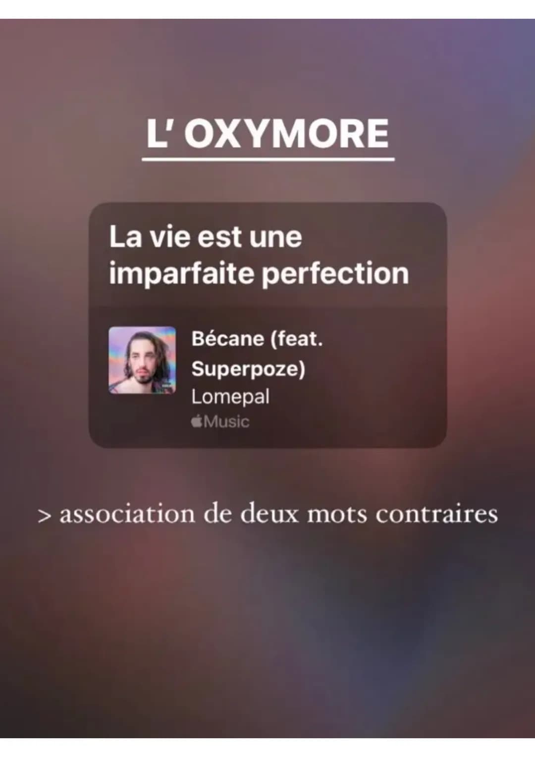 LA COMPARAISON
T'as fait des
connaissances et t'as
ouvert ton cœur
outil de Comme si c'était un
comparaison
stadium de foot
comparé
comparan