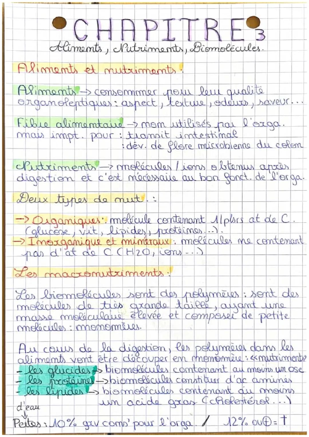Découvre les Biomolécules et Vitaminest pour la ST2S