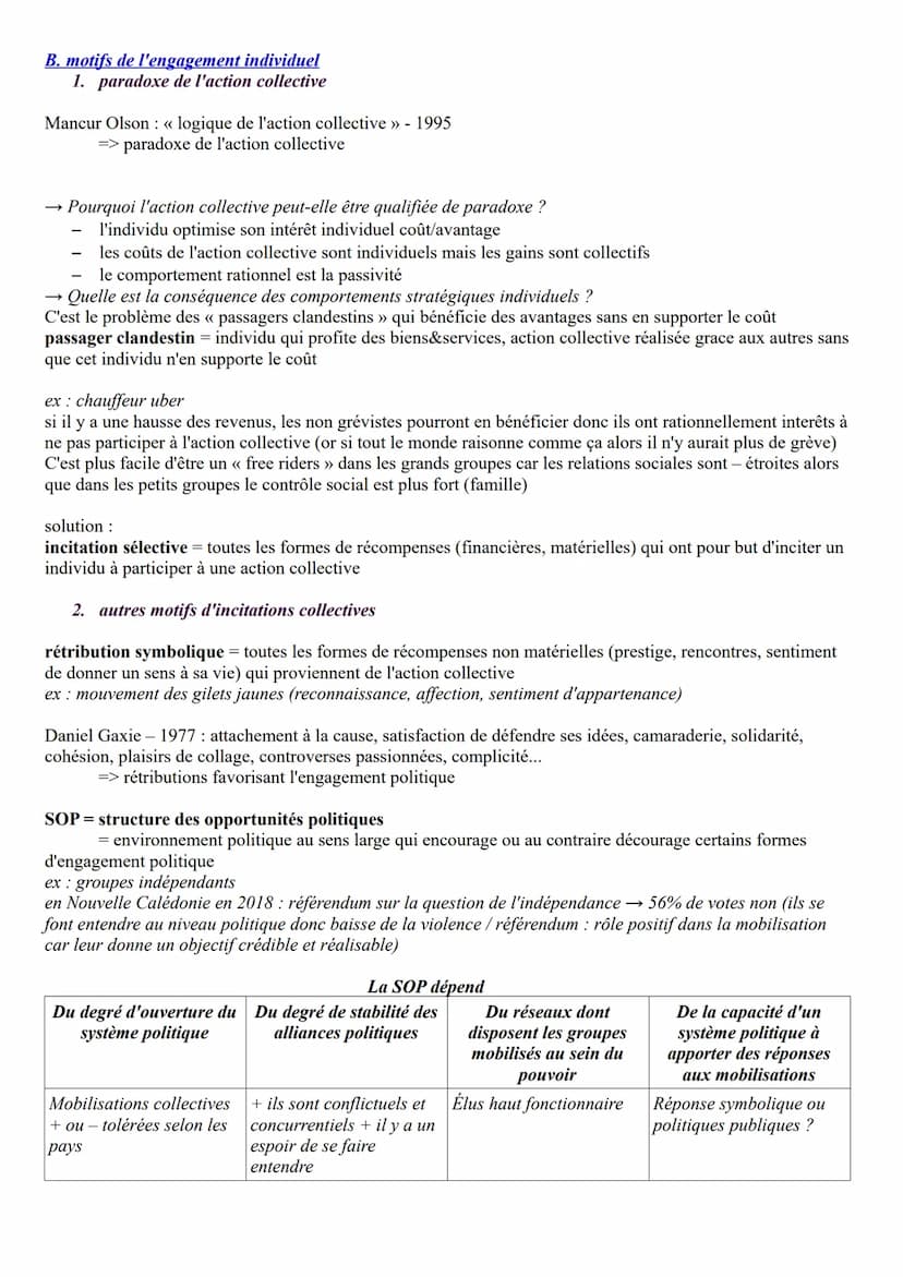 Comment expliquer l'engagement politique dans les sociétés démocratiques ?
Quels sont les acteurs des mobilisations ? Quelles sont leurs rai