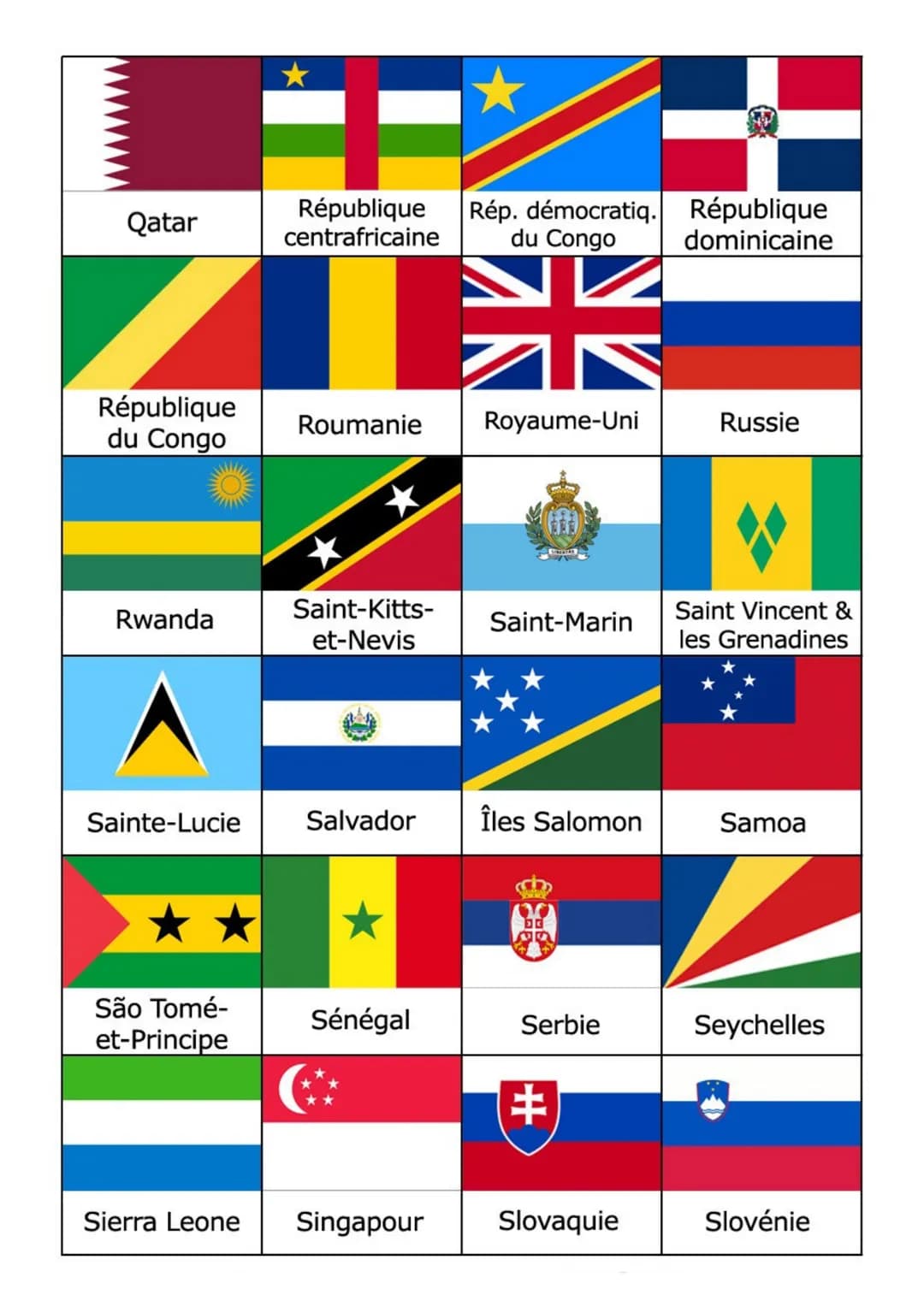 Pays membres de l'ONU (193) :
Afghanistan Afrique du Sud Albanie
Allemagne
Arabie
Saoudite
DRAPEAUX DES PAYS DU MONDE
Autriche
Bangladesh
ME