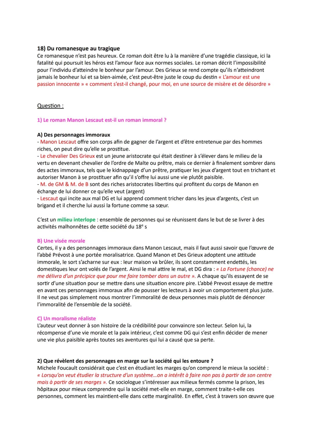 - Synthèse OE3 - Manon Lescaut
1) Un pacte autobiographique avec le lecteur
Manon Lescaut est un roman mémoire issu du recueil << Mémoires e