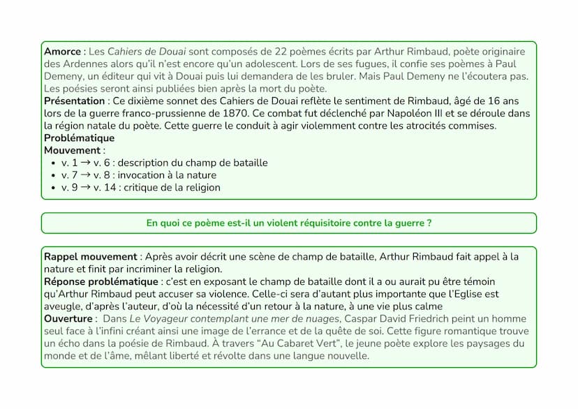 --- OCR Start ---
En quoi ce poème est-il un violent réquisitoire contre la guerre ?
Tandis que les crachats rouges de la mitraille
Sifflent