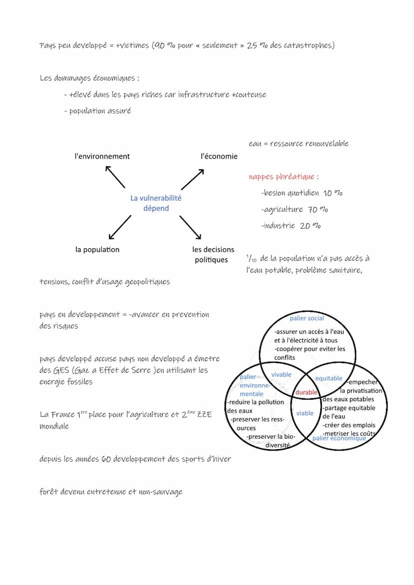Thème 1: Société et
environnement des équilibres
fragiles
Defintion:
Risque → •Aléa suseptible de frapper une société
Aléa → Probabilité que